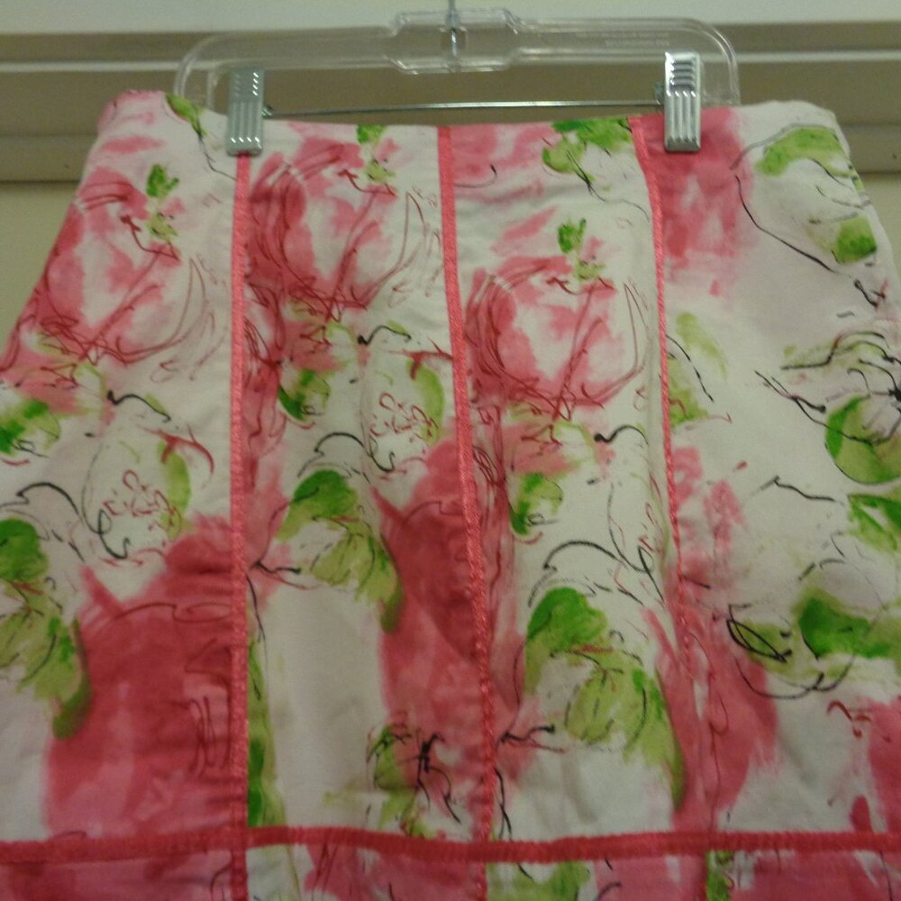PRETTY GIRL PRETTY IN PINK FLOWERS COTTON MINI SKIRT BY ZERO ZERO S - Picture 4 of 4